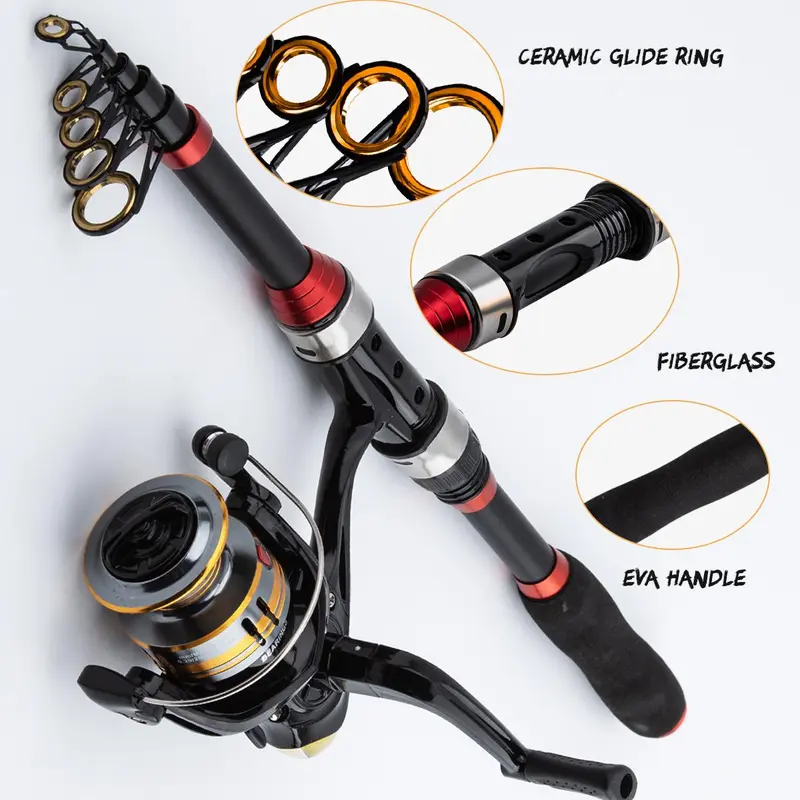 Telescopic Fishing Rod & Reel Combo Set