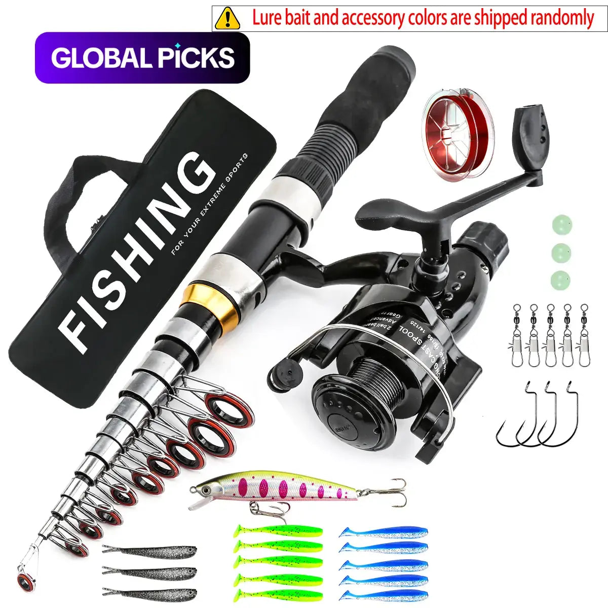 Fishing Rod & Reel Combo Kit