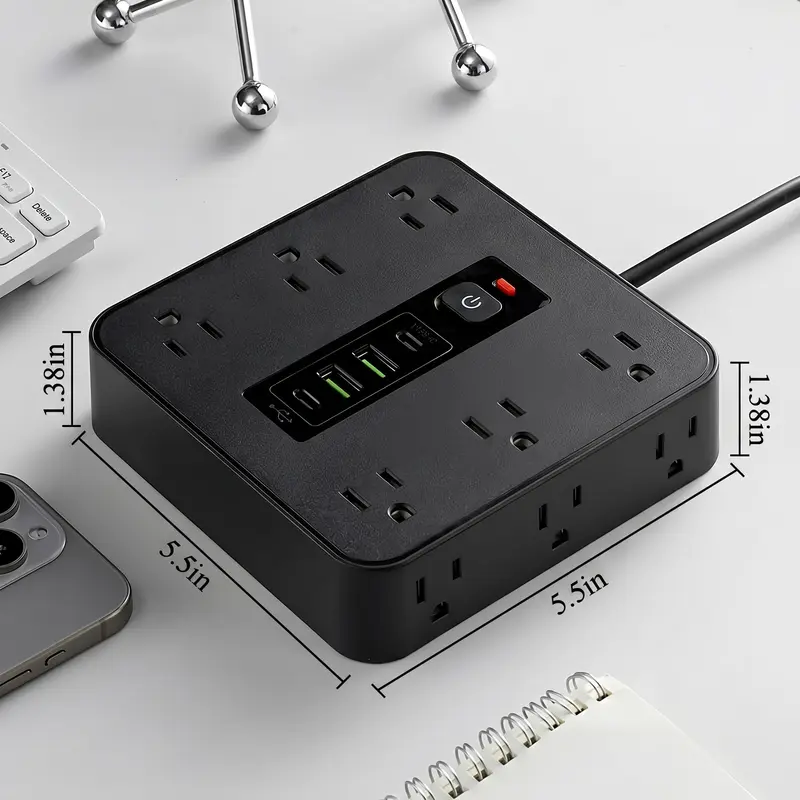 16-in-1 Power Strip with Surge Protection