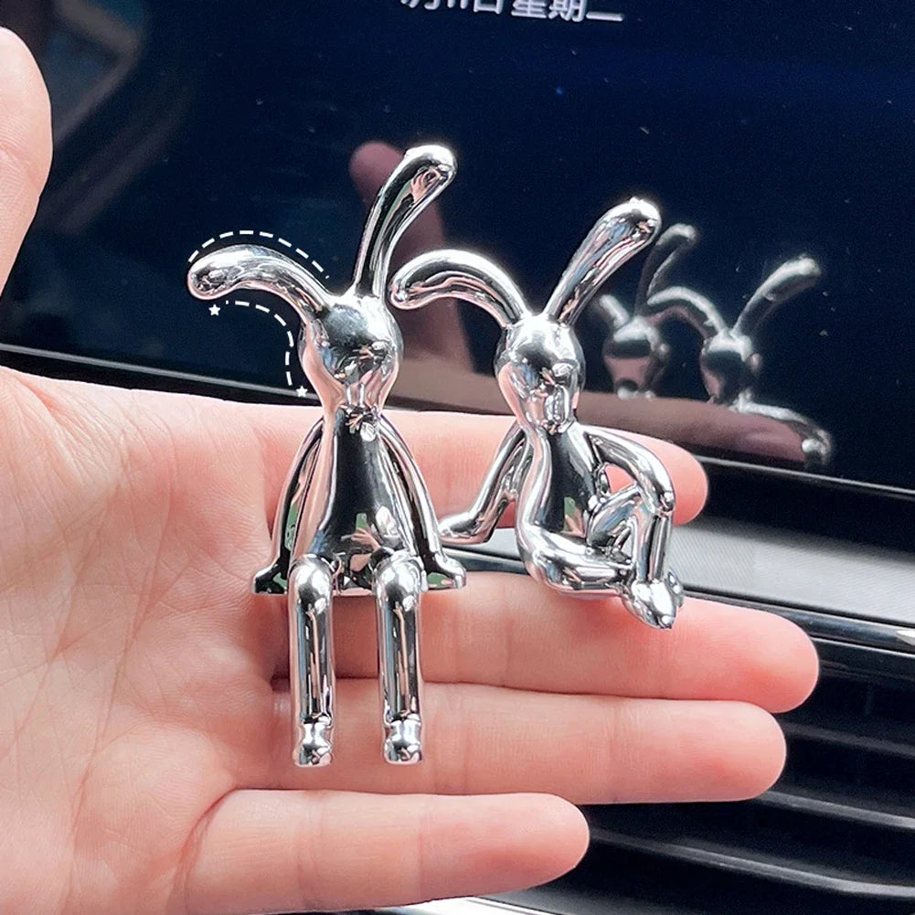 Car Interior Center Console Decoration Cartoon Rabbit Personality Decoration Room Dining Table Decoration