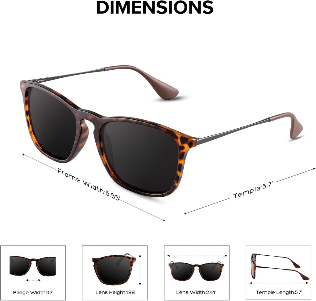 Sunglasses Men Polarized Sunglasses for Men Women,Uv400 Protection Retro Sun Glasses for Driving Fishing