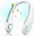 Portable Neck Fan, Bladeless Hanging Fan with 360° Airflow & 3 Speeds, USB Rechargeable Wearable Cooling Fan for Sports, Home, Office, Camping, Hiking, Indoor and Outdoor Use for Men and Women