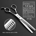 Natural Scissors for Pet Grooming, Natural and Traceless Haircuts for Thinning Fish Bones, Exclusively for Pet Grooming Shops