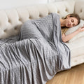 Grey Cooling Throw Blanket Arc-Chill Cool Summer Blanket with Q-Max > 0.5 Japanese Cold-Sensing Technology Perfect for Night Sweats and Hot Sleepers 200X220Cm Cooling Blanket