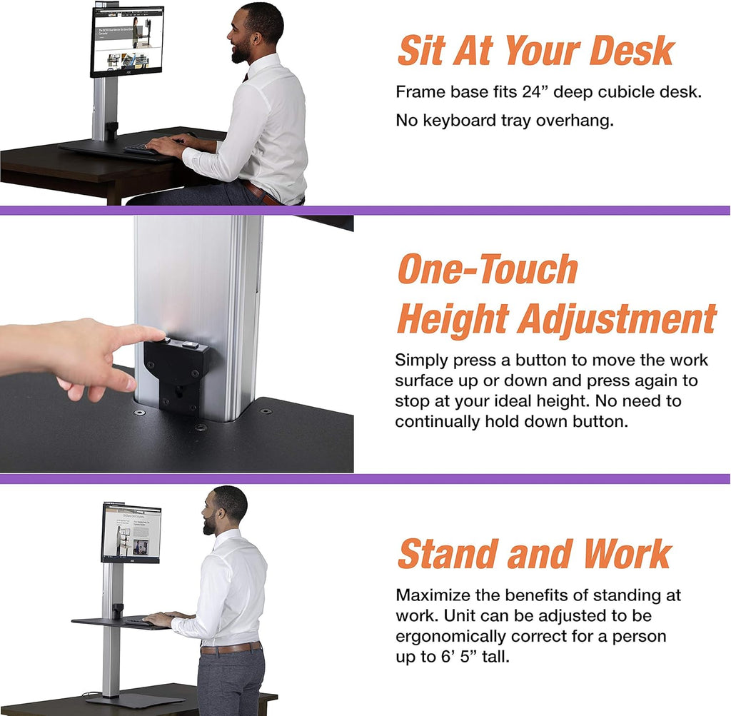 DC400 Electric Standing Desk,28"W