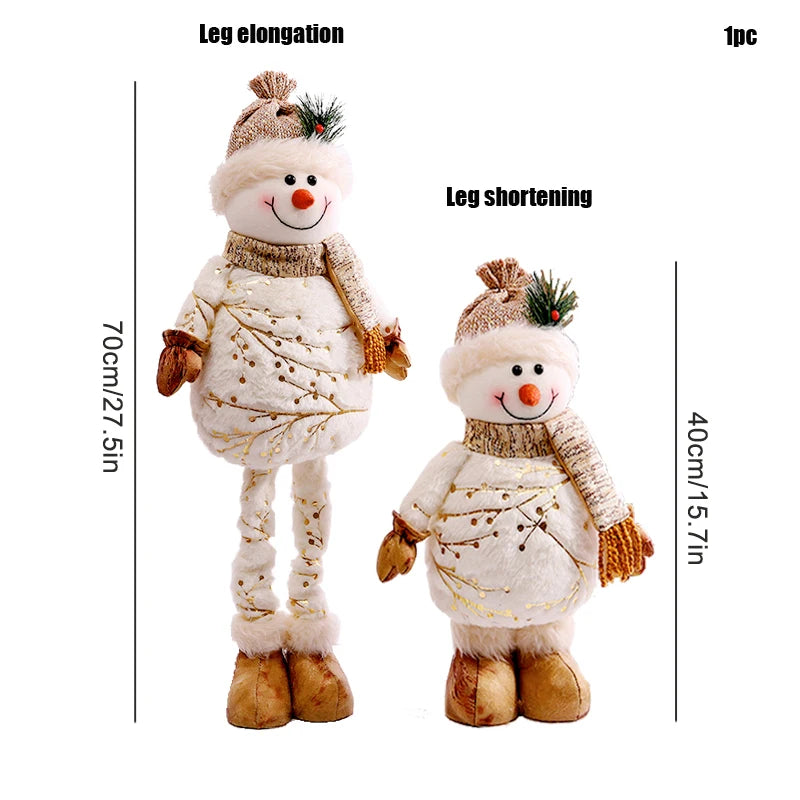 Elk Christmas Party Decoration Christmas Decoration for Tree Santa Claus Snowman Figurines Decoration