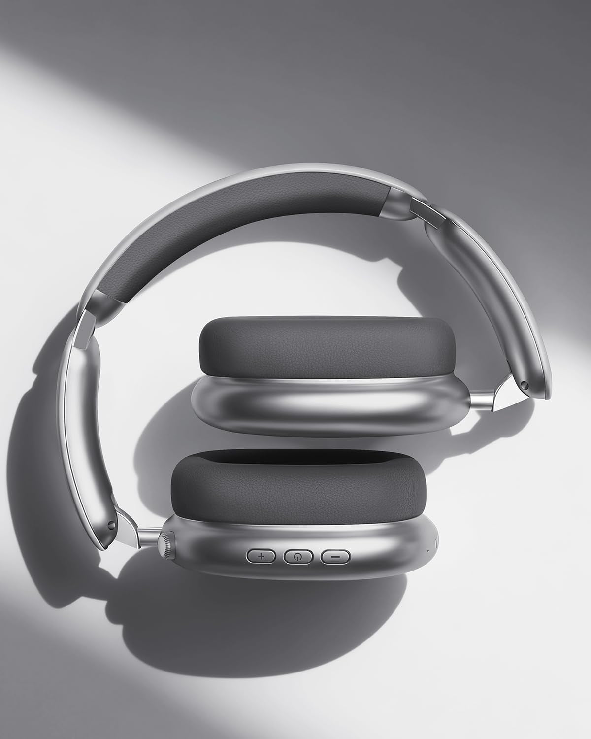 Y02 Active Noise Cancelling Headphones, Wireless Over-Ear Bluetooth 5.4 Headphones with Microphone, 60H Playtime, Hi-Res Audio, Big Bass, Foldable Lightweight for Travel Home Office, Grey