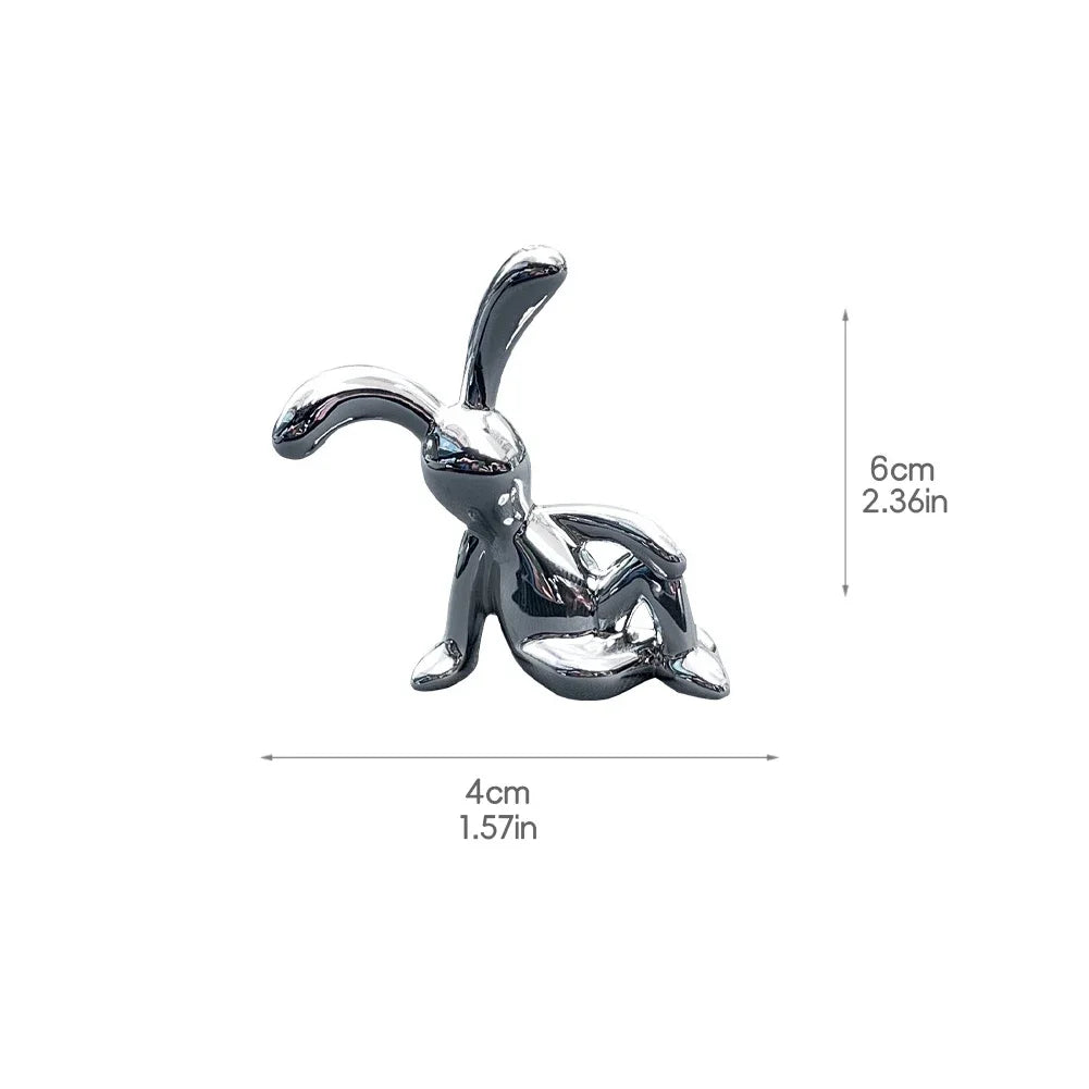 Car Interior Center Console Decoration Cartoon Rabbit Personality Decoration Room Dining Table Decoration