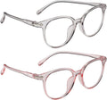 2 Pieces of round Frame Glasses, Children'S Glasses, Anti-Blue Light Glasses, Simple Design Glasses, Fashionable Glasses