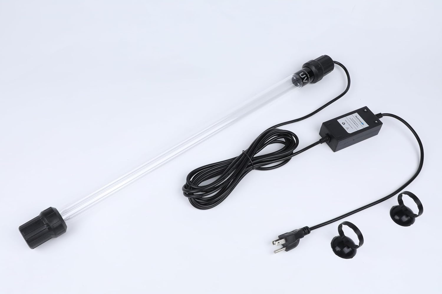 55W UV Submersible Aquarium Sterilizer Light for 300-5000 Gallon，Aquarium UV Light Water Clarifier for Pond, Pool, Hot Tub & Cold Plunge with Ozone-Free UV-C Water Filter Lamp