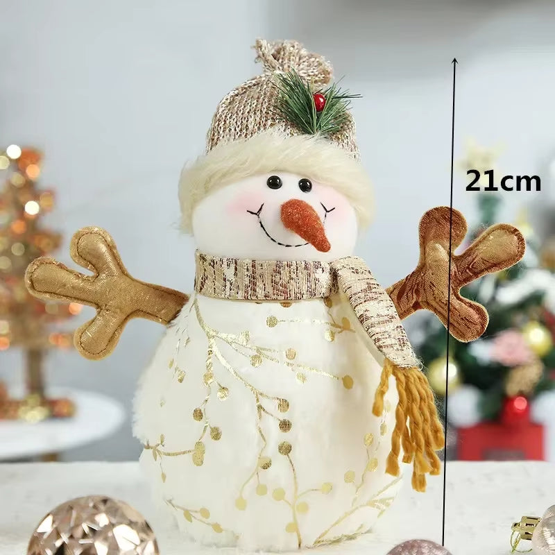 Elk Christmas Party Decoration Christmas Decoration for Tree Santa Claus Snowman Figurines Decoration