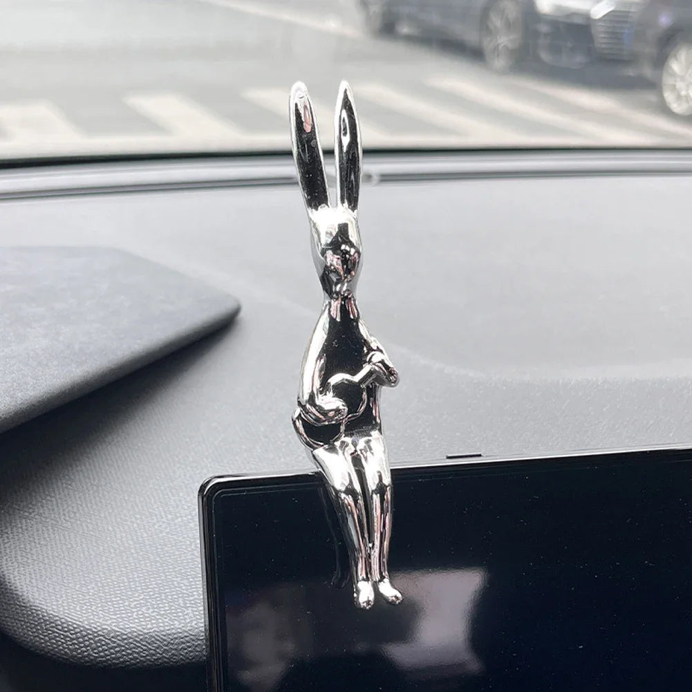 Car Interior Center Console Decoration Cartoon Rabbit Personality Decoration Room Dining Table Decoration