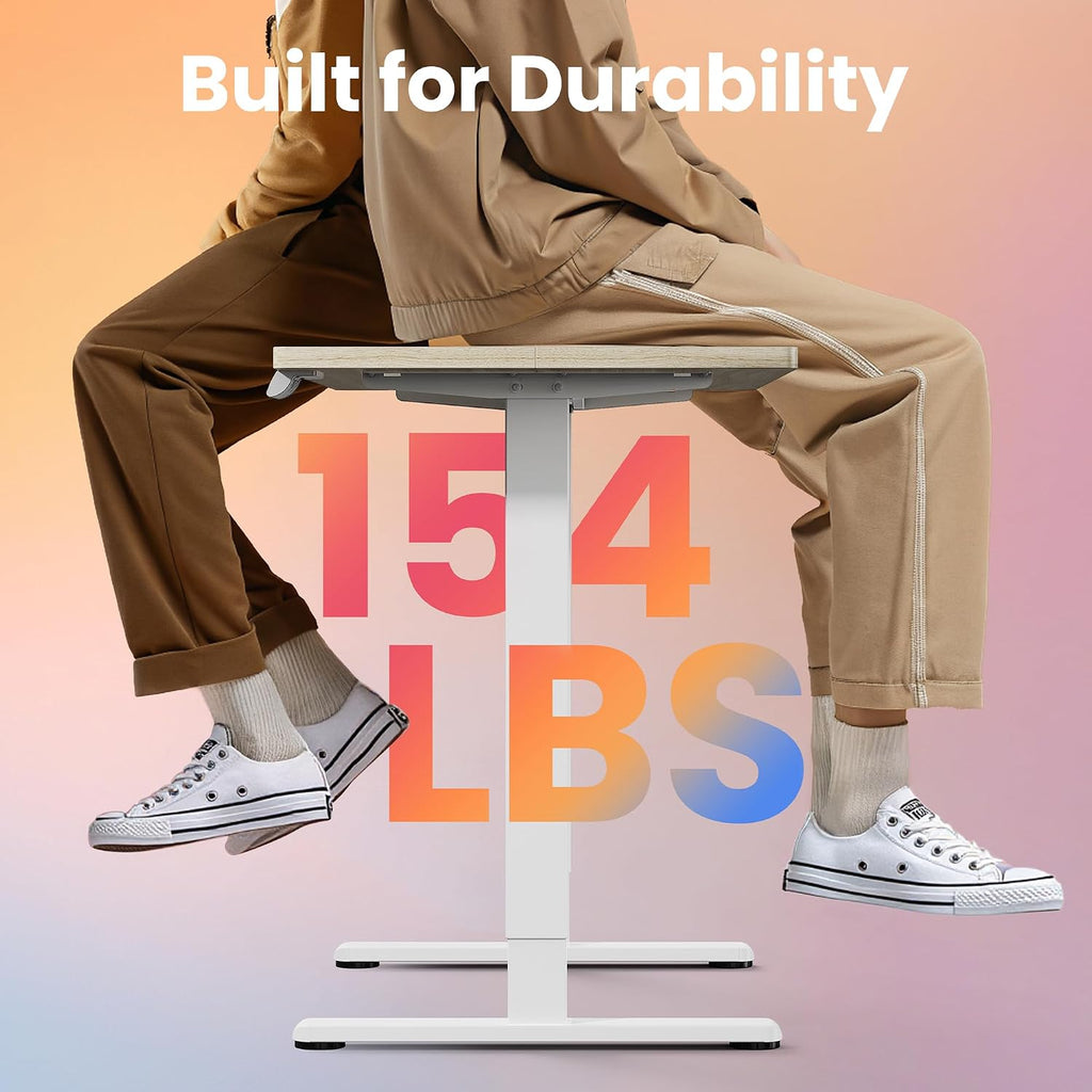 32" Small Electric Standing Desk &Small Rolling Laptop Standing Desk