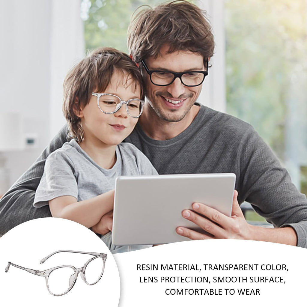 2 Pieces of round Frame Glasses, Children'S Glasses, Anti-Blue Light Glasses, Simple Design Glasses, Fashionable Glasses