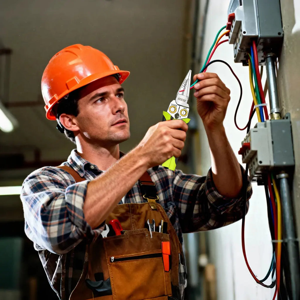 SEESE 8-in-1 Wire Stripper Twister with Voltage Tester