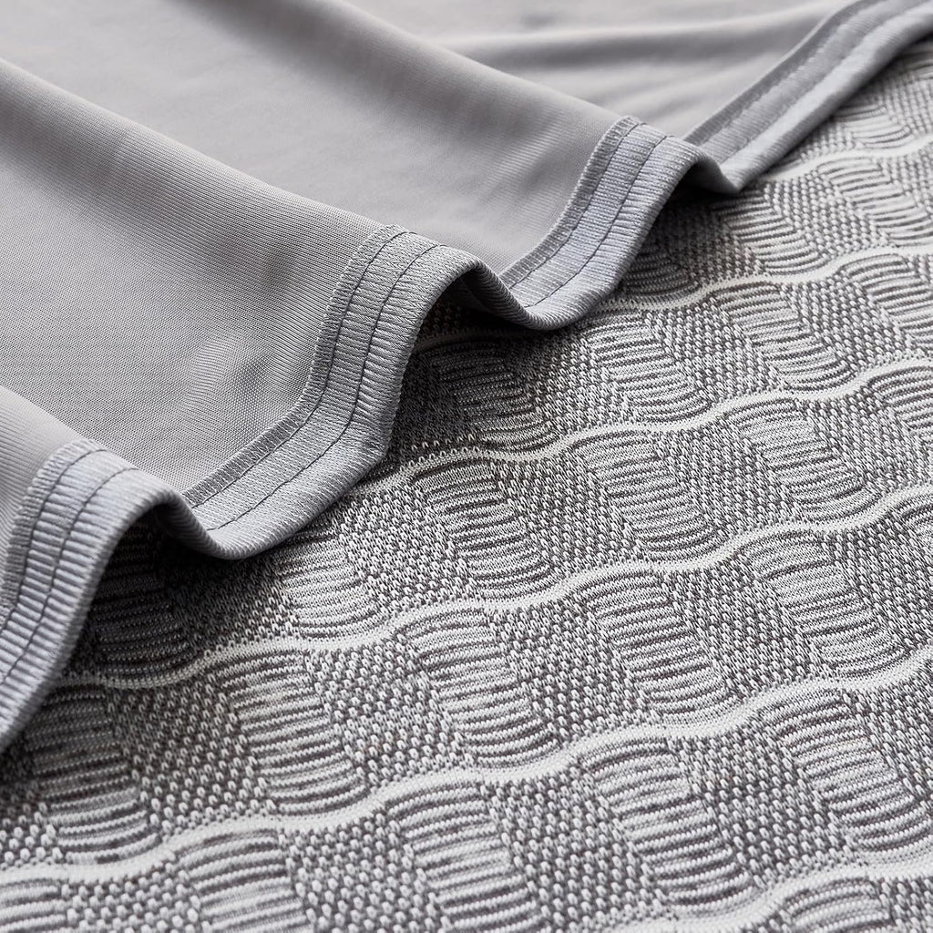 Grey Cooling Throw Blanket Arc-Chill Cool Summer Blanket with Q-Max > 0.5 Japanese Cold-Sensing Technology Perfect for Night Sweats and Hot Sleepers 200X220Cm Cooling Blanket