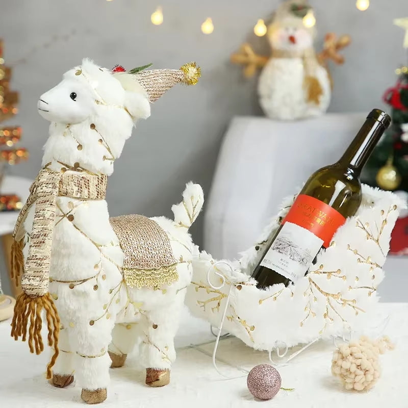 Elk Christmas Party Decoration Christmas Decoration for Tree Santa Claus Snowman Figurines Decoration
