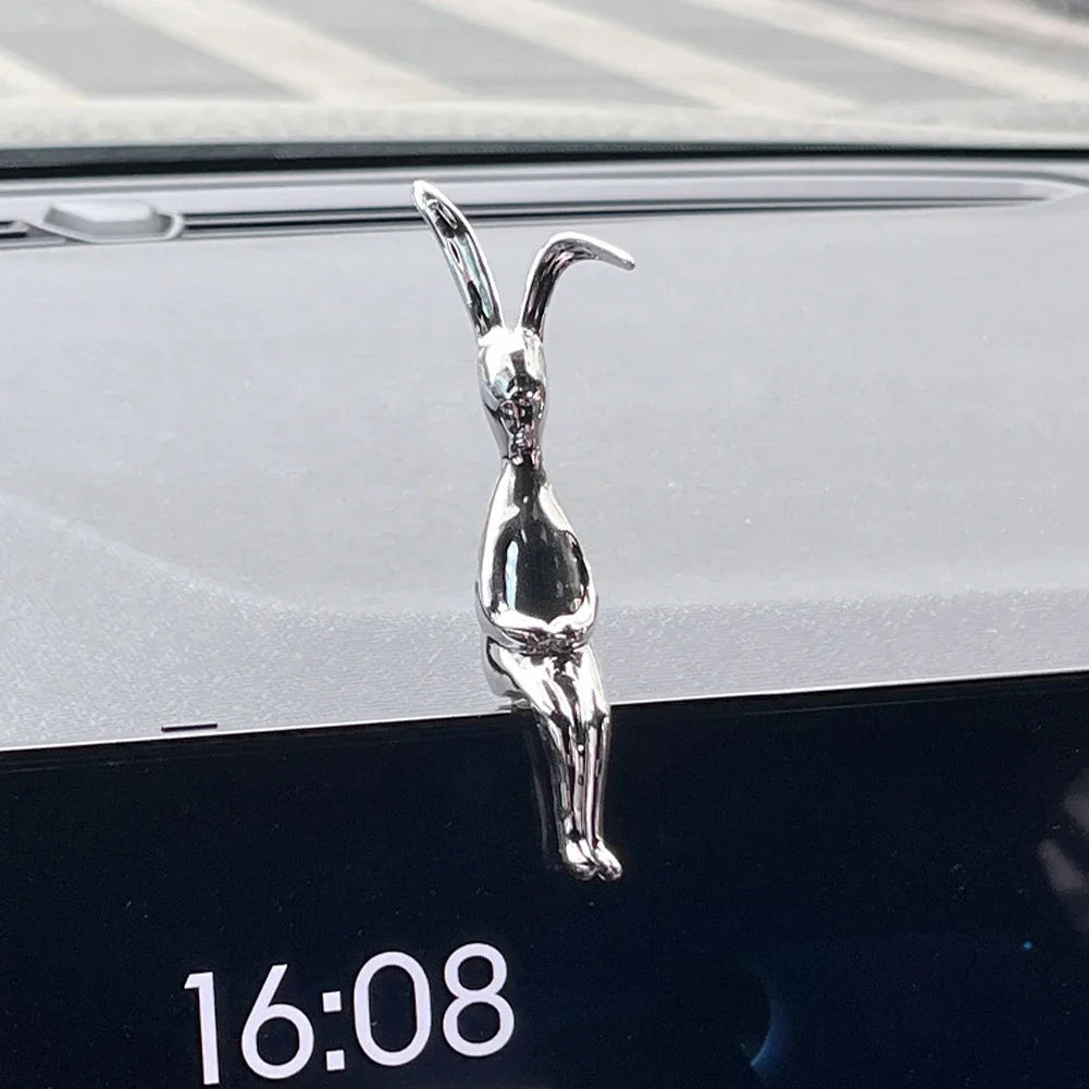 Car Interior Center Console Decoration Cartoon Rabbit Personality Decoration Room Dining Table Decoration
