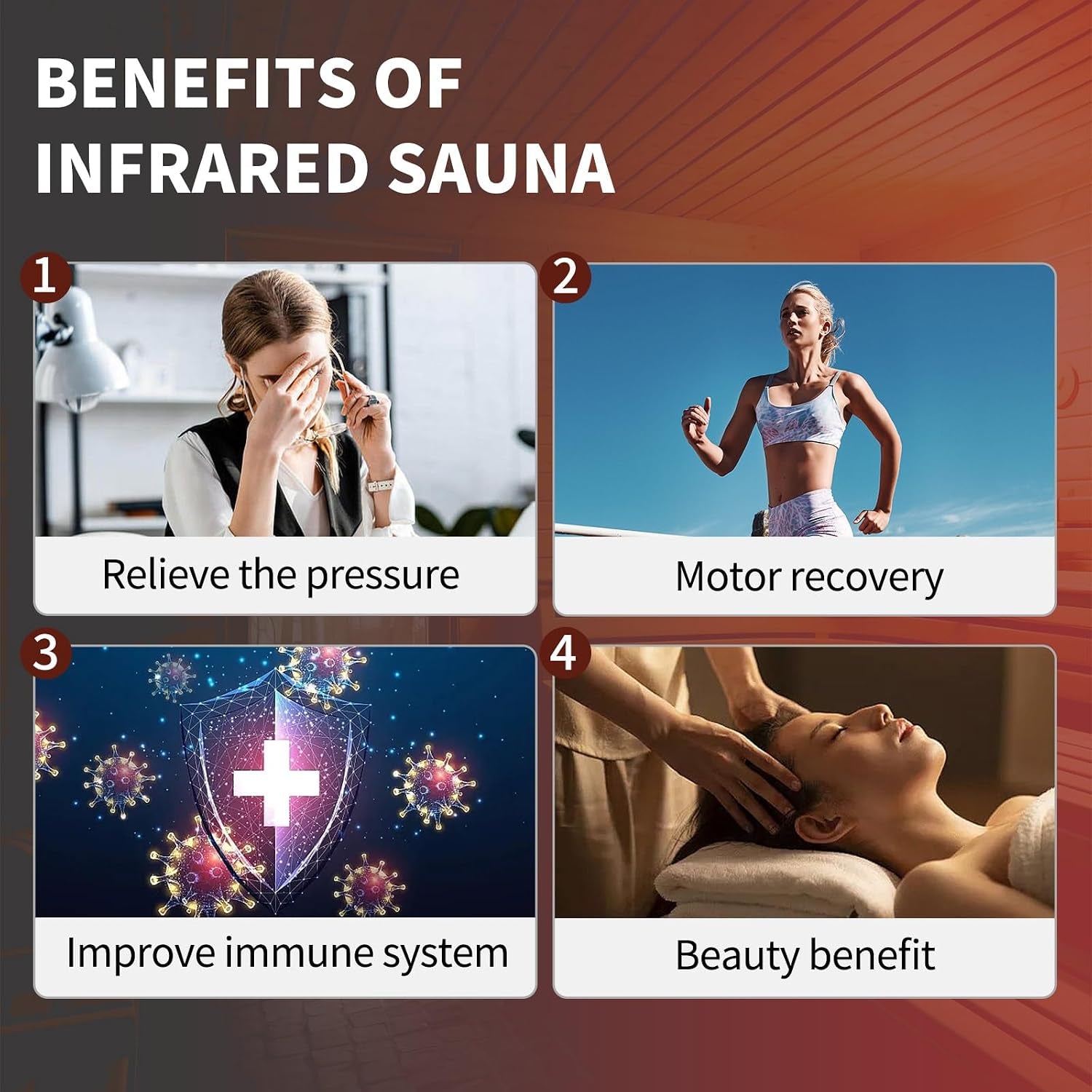 Infrared Sauna Box, Portable Infrared Sauna for Home, Personal Infrared Sauna with Red Light Threapy, Remote Control, Heating Foot Pad, Upgraded Comfortable Chair