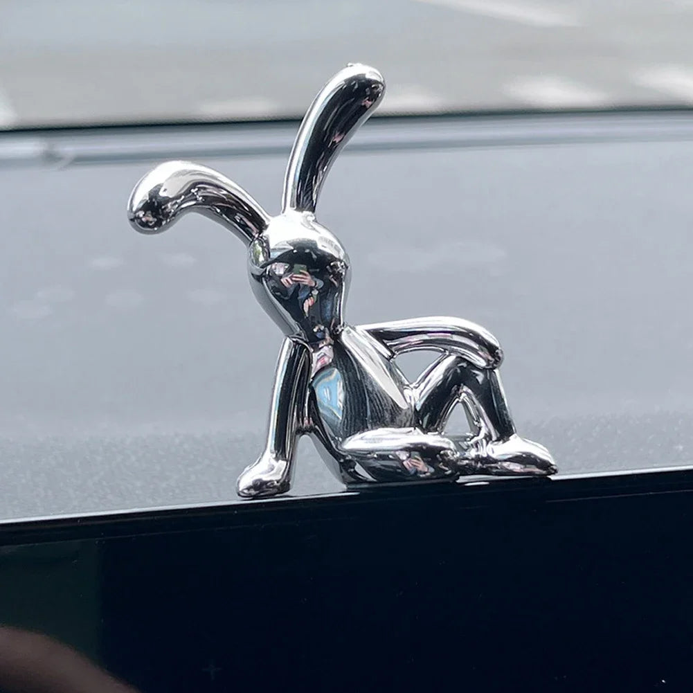 Car Interior Center Console Decoration Cartoon Rabbit Personality Decoration Room Dining Table Decoration