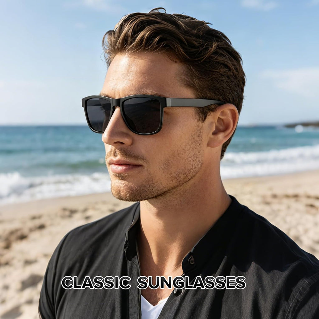 Sunglasses Men Polarized Sunglasses for Men Women,Uv400 Protection Retro Sun Glasses for Driving Fishing