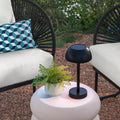 Solar and Rechargeable USB LED Outdoor Table Lamp - Threshold