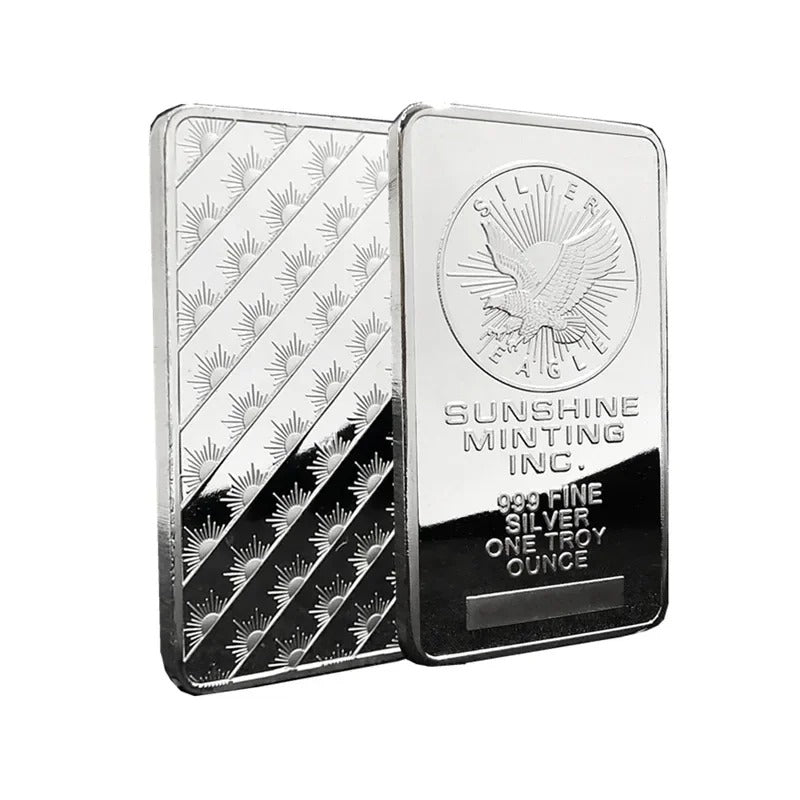 1 oz Sunshine Minting Silver Bar .999 Fine Silver Bullion Bar Sealed