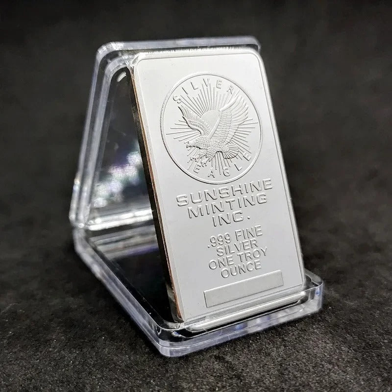1 oz Sunshine Minting Silver Bar .999 Fine Silver Bullion Bar Sealed