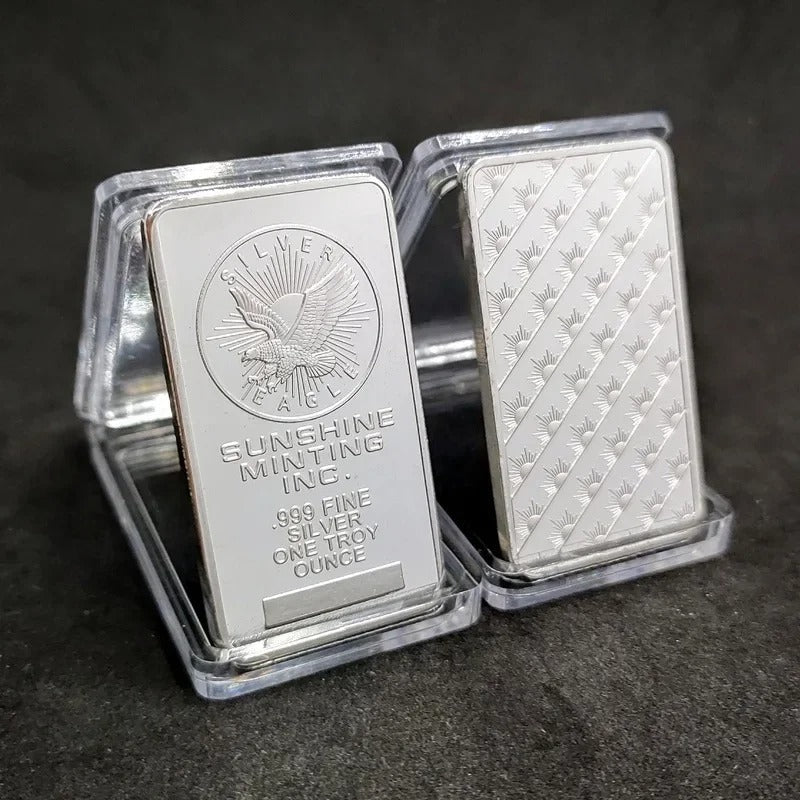1 oz Sunshine Minting Silver Bar .999 Fine Silver Bullion Bar Sealed