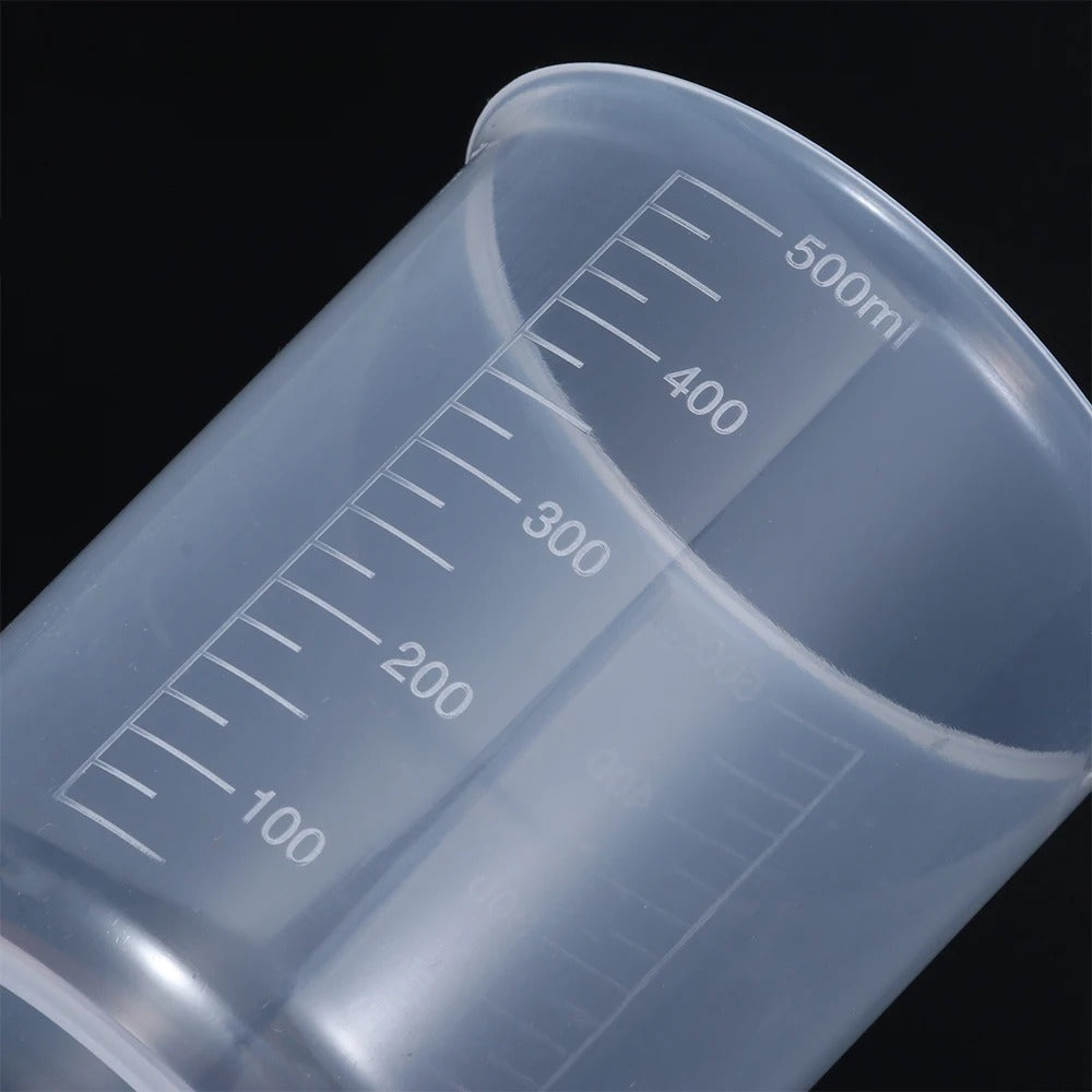 Plastic Graduated Measuring Cup 50ml/150ml/250ml/500ml Laboratory Beaker Kitchen Baking Tool
